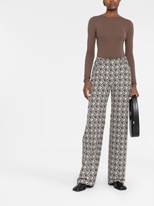 marineserre Marine Serre Pantalon met print - Zwart