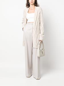 fabianafilippi Fabiana Filippi Pantalon met wijde pijpen - Beige