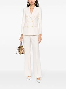 double-breasted wide-leg suit - Beige