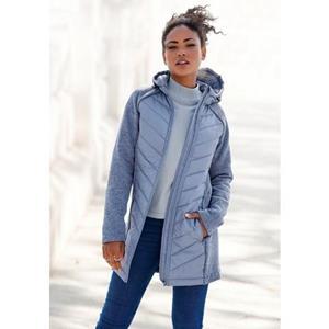 Vivance Gewatteerde jas met tricot-fleece-mouwen