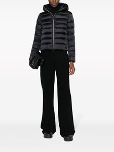 logo-patch padded jacket - Zwart