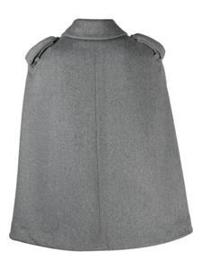 Cape met enkele rij knopen - Grijs