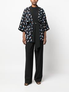 DVF Diane von Furstenberg Wikkeljas met print - Blauw