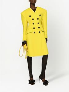 dolce&gabbana Dolce & Gabbana Jas met dubbele rij knopen - Geel