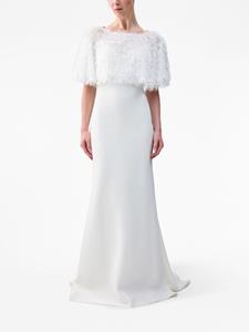 Unreal Fur Cropped cape - Wit