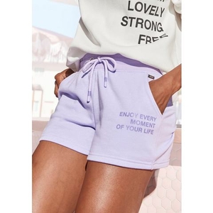 Buffalo Sweatshort met statement print, loungewear