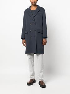 brunellocucinelli Brunello Cucinelli Jas met dubbele rij knopen - Blauw