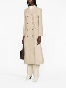 bymalenebirger By Malene Birger Mantel met franje - Bruin