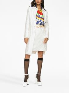 dolce&gabbana Dolce & Gabbana Jas met bloemjacquard - Wit