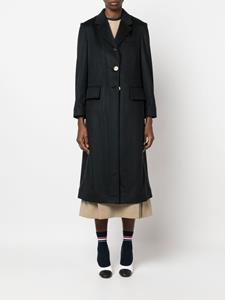 thombrowne Thom Browne Mantel met enkele rij knopen - Blauw
