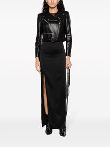 Alexander McQueen Cropped bikerjack - Zwart