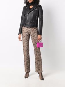 philippplein Philipp Plein Leren bikerjack - Zwart