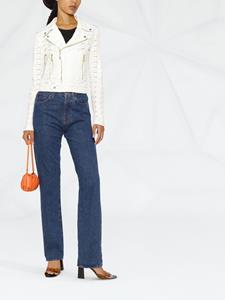 philippplein Philipp Plein Leren bomberjack - Wit