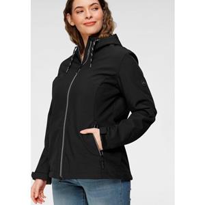 Polarino Softshell-jack voor de overgang, van softshell, waterafstotend, winddicht