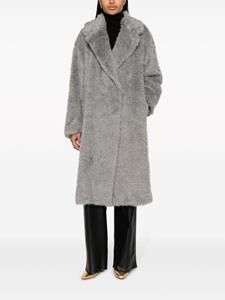 STAND STUDIO long faux-fur coat - Grijs