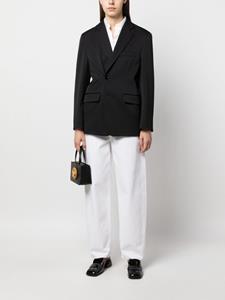 mm6maisonmargiela MM6 Maison Margiela Blazer met enkele rij knopen - Zwart