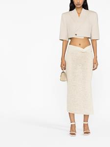 themannei The Mannei Cropped blazer - Beige