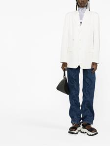 mm6maisonmargiela MM6 Maison Margiela Blazer met enkele rij knopen - Beige
