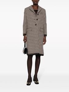 miumiu Miu Miu Jas met pied-de-poule print - Bruin