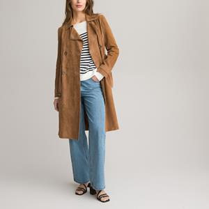 LA REDOUTE COLLECTIONS Lang trench vest in leer
