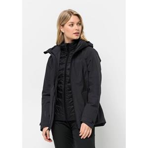 Jack Wolfskin Feldberg 3In1 Jkt W Zwart