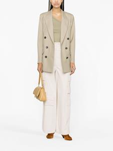 isabelmarant ISABEL MARANT Nevimea blazer met dubbele rij knopen - Beige