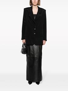 themannei The Mannei Blazer met enkele rij knopen - Zwart