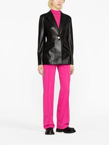 Versace Leren blazer - Zwart