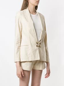 Olympiah Blazer met watervalhals - Beige