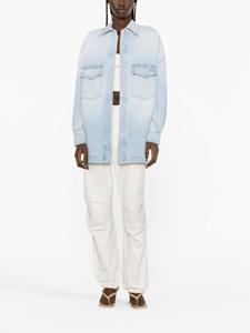 theattico The Attico Denim shirtjack - Blauw