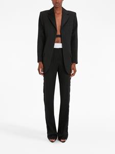 victoriabeckham Victoria Beckham Blazer met enkele rij knopen - Zwart