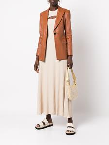 rosettagetty Rosetta Getty Blazer met enkele rij knopen - Bruin