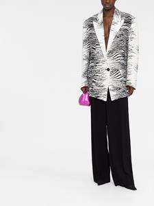 theattico The Attico Blazer met enkele rij knopen - Wit