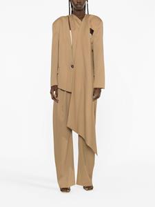 theattico The Attico Blazer met sjaaldetail - Beige