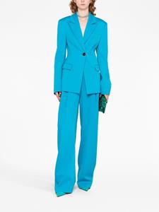 theattico The Attico Blazer met puntige revers - Blauw