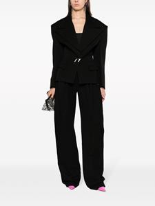 theattico The Attico Blazer met enkele rij knopen - Zwart