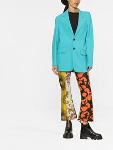 MSGM Blazer met enkele rij knopen - Blauw