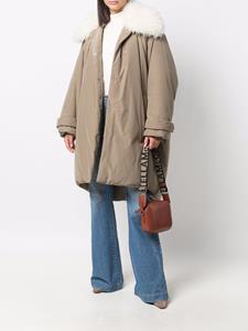 stellamccartney Stella McCartney Jas met kraag van imitatiebont - Beige
