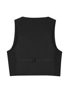 saintlaurent Saint Laurent Gilet met dubbele rij knopen - Zwart