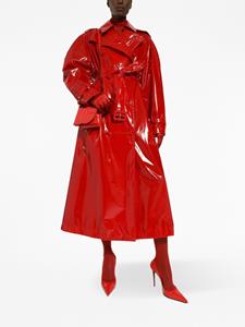 dolce&gabbana Dolce & Gabbana Trenchcoat met stormflap - Rood
