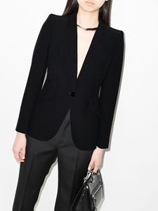 alexandermcqueen Alexander McQueen Blazer met enkele rij knopen - Zwart