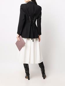 alexandermcqueen Alexander McQueen Blazer met enkele rij knopen - Zwart