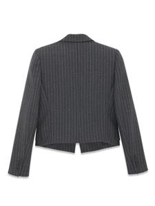 saintlaurent Saint Laurent Gestreepte blazer - Grijs