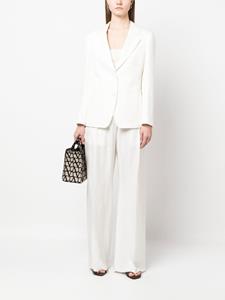 Ferragamo Blazer met enkele rij knopen - Wit