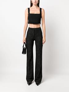 PINKO Pantalon met krijtstreep - Zwart