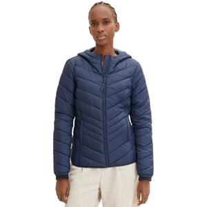 TOM TAILOR Denim Steppjacke, mit Kapuze, mit Kapuze