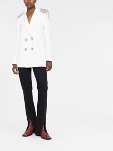philippplein Philipp Plein Blazer met dubbele rij knopen - Wit