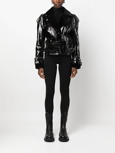 Philipp Plein Jack met lammy kraag - Zwart