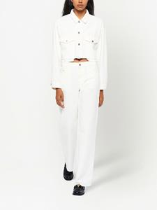 miumiu Miu Miu Jack met geborduurd logo - Wit