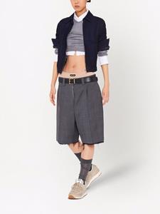 miumiu Miu Miu Shorts met print - Grijs